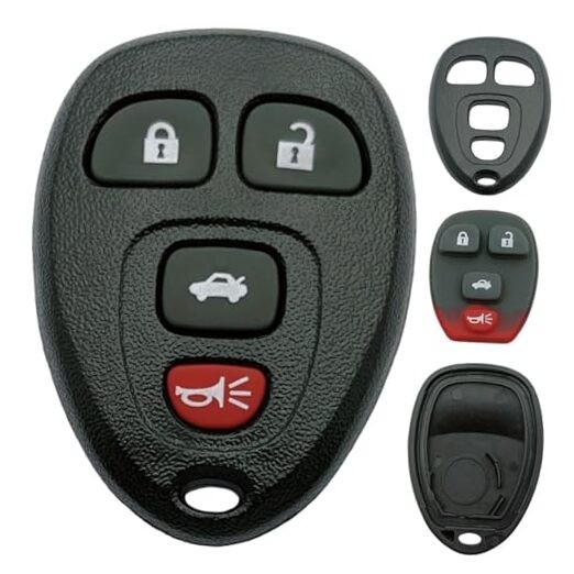 Replacement Key Fob Shell Case Fits for Buick Lucerne/Chevy Impala 4 button-a