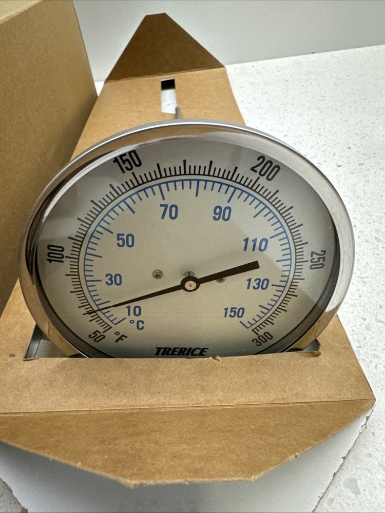 Trerice Temp Gauge 0-300F 9” Stem B8560906