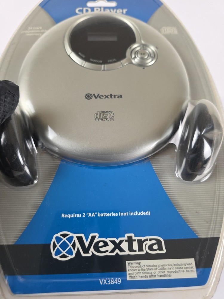 Vintage Vextra CD Player NEW/SEALED Programmable Memory Silver
