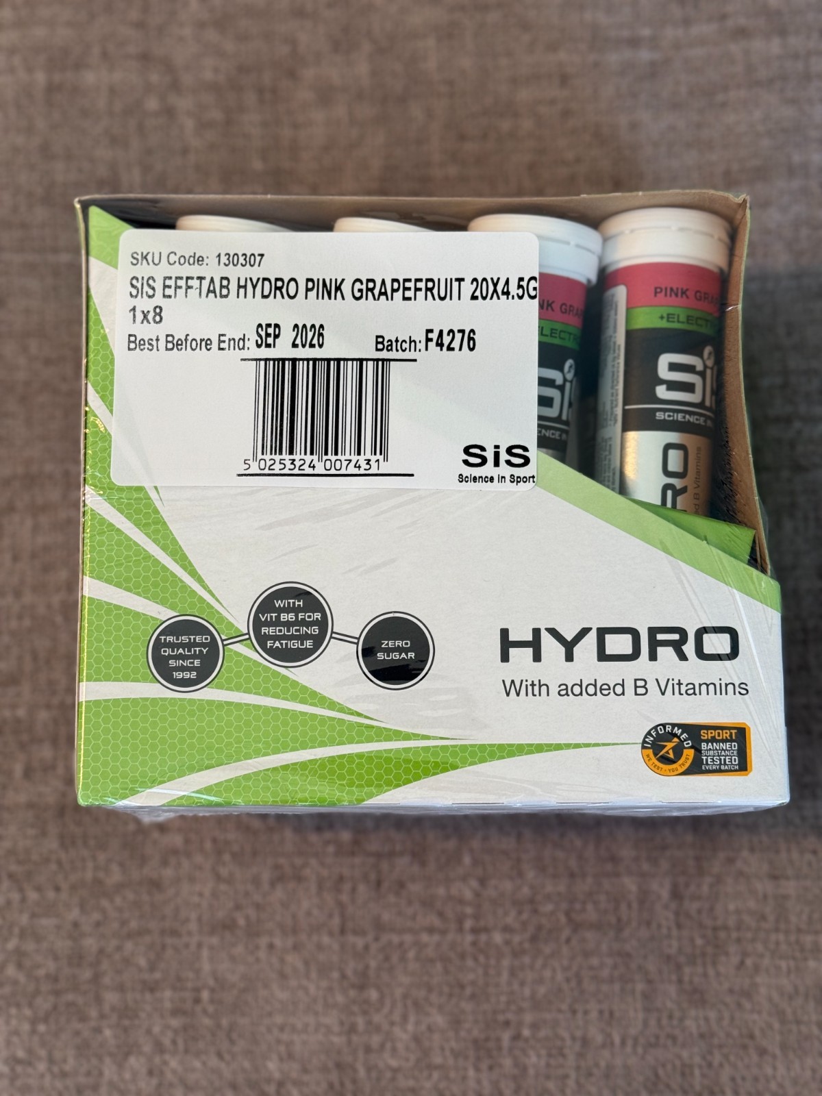 Science In Sport SIS GO Hydro Tablet 8-Packs (20 Tablets x8) - Pink Grapefruit