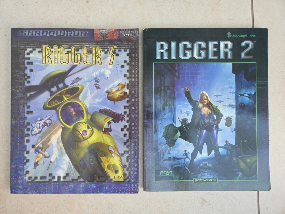 SHADOWRUN - RIGGER 2 & 3 Rules - SOURCEBOOK  Fasa Corporation