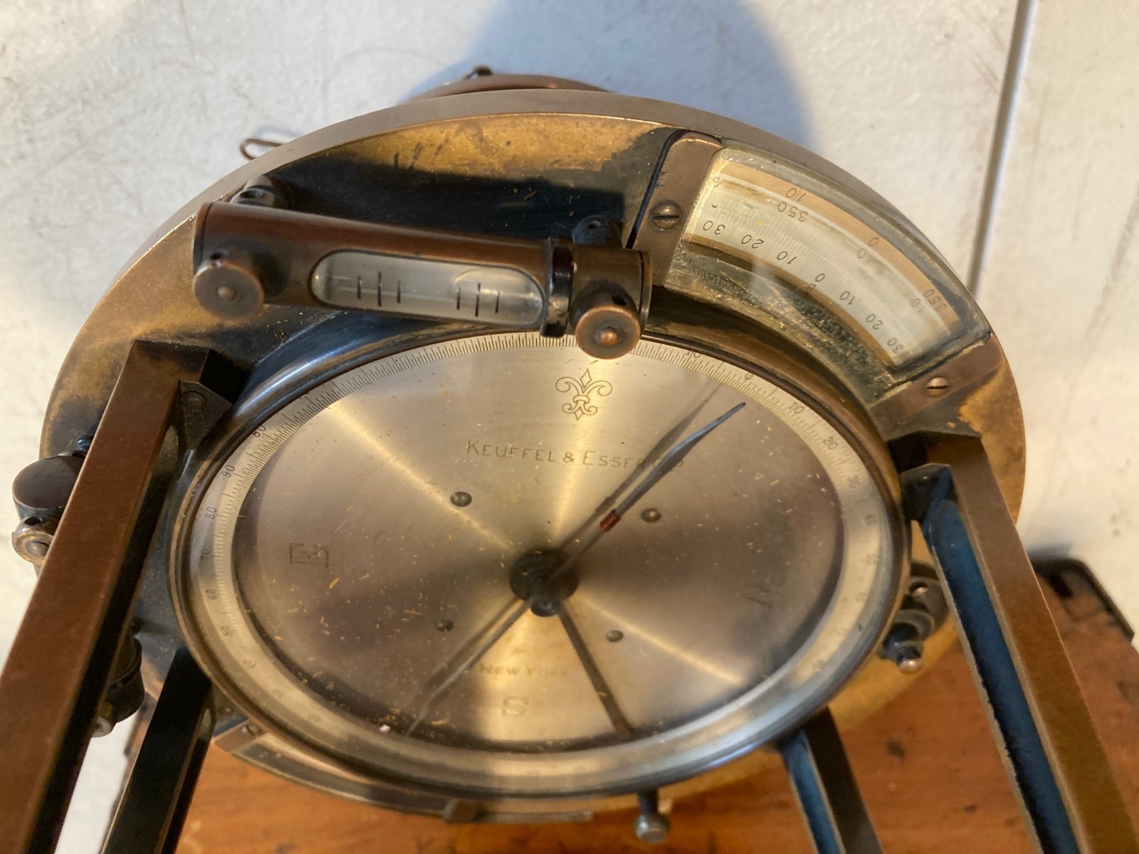 1906 KEUFFEL & ESSER SURVEYOR TRANSIT THEODOLITE ORIGINAL BOX