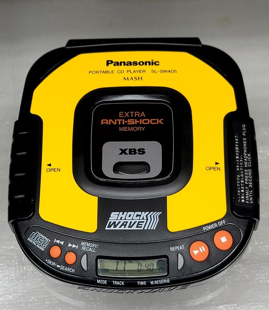 Panasonic Shockwave Portable Compact Disc CD Player SL-SW405 Tested working