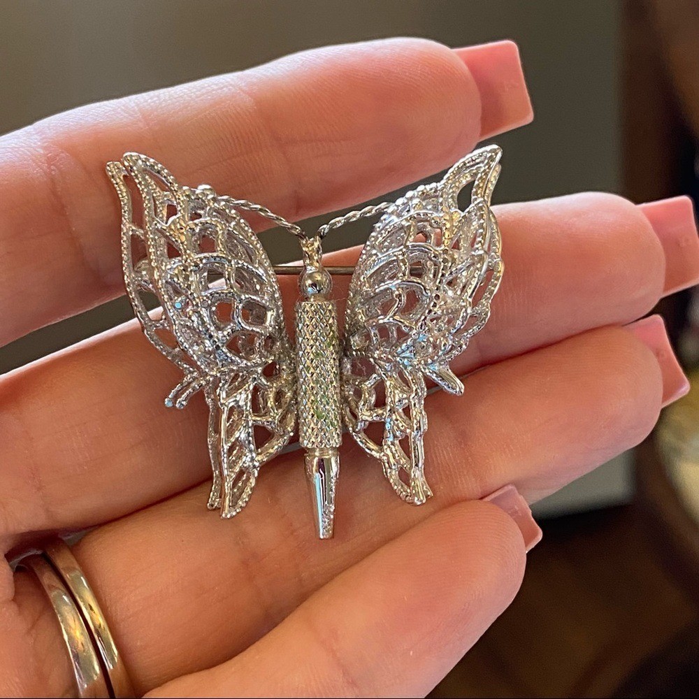 Monet Butterfly Brooch