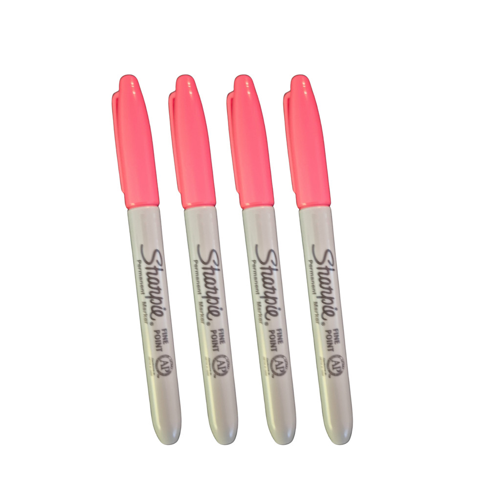 RUBY Sharpie Markers Fine Point Permanent Marker Lot Of 4