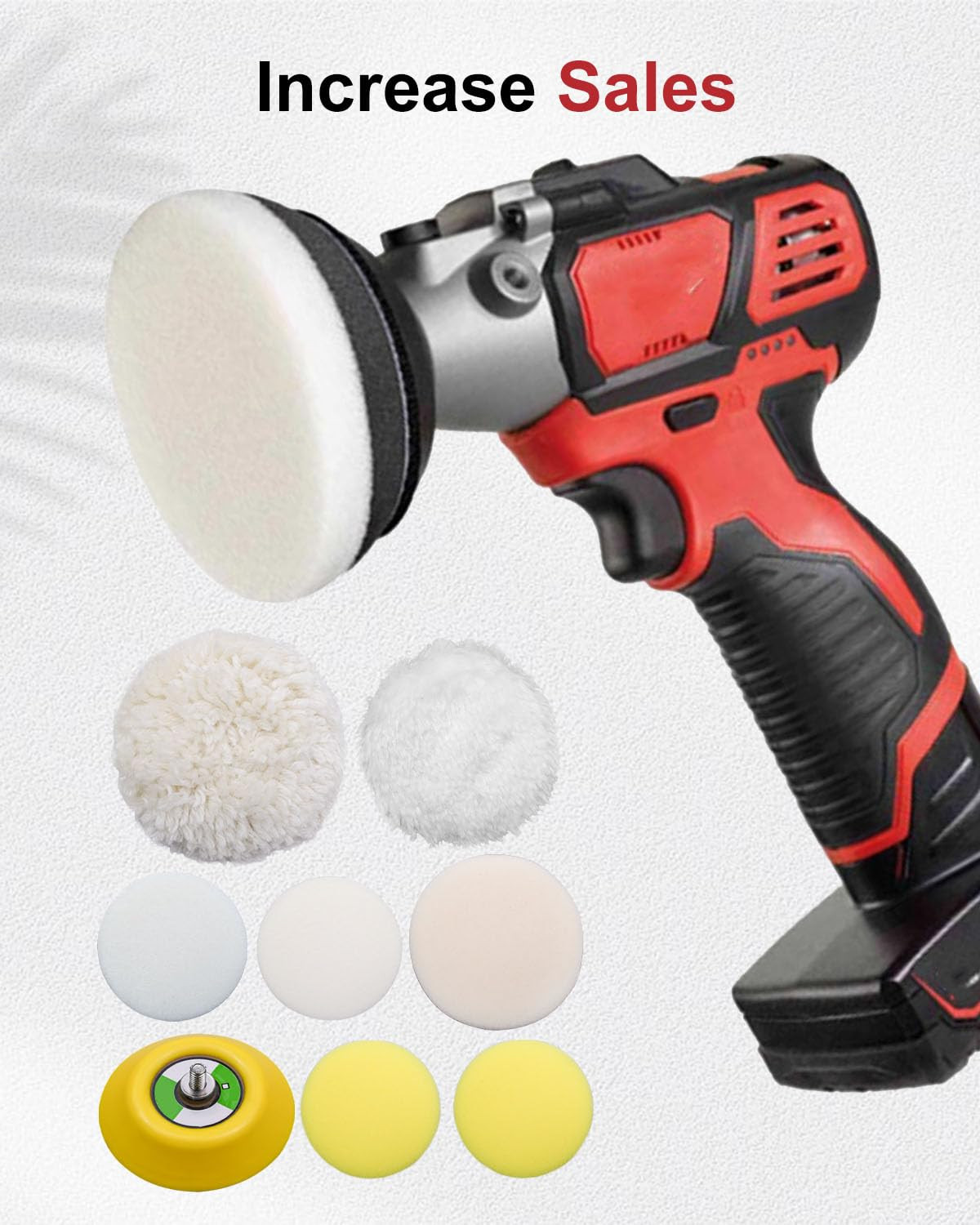 Buffing Polishing Pads Kit Fit for Milwaukee Electric Tools M12 Spot Polisher/Sa