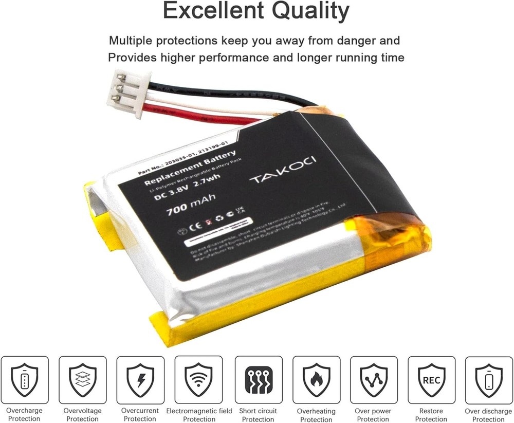 (2-Pack) Replacement Battery for Plantronics (Poly) SAVI 8220 Series Wireless He
