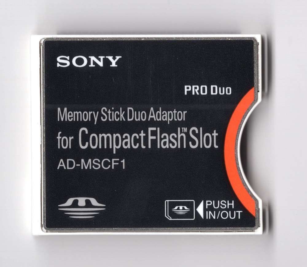 (READ!!!) Sony AD-MSCF1 Memory Stick Duo Adapter To CF Compact Flash Type II