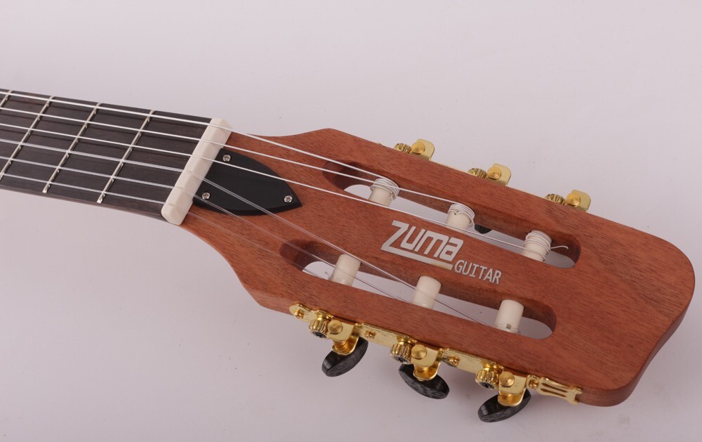 electric classical classic guitar nylon string travel portable built in effect