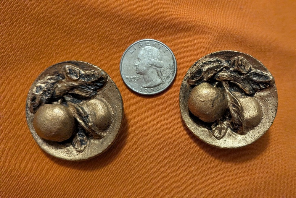 Antique Fruit Figural Shank Buttons