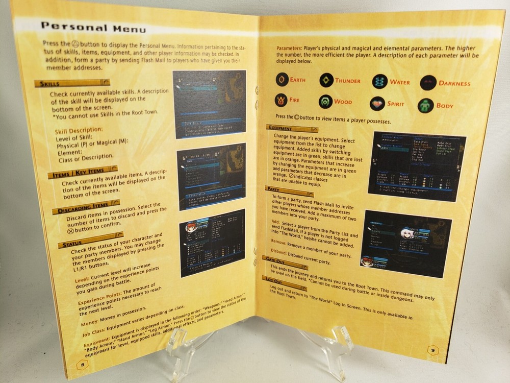 MANUAL PS2 - DOT HACK QUARANTINE Playstation 2 'Replacement' Instruction Booklet