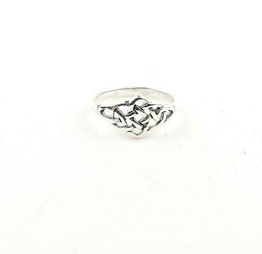 Sterling Silver Celtic Weave Ring - Free Gift Packaging