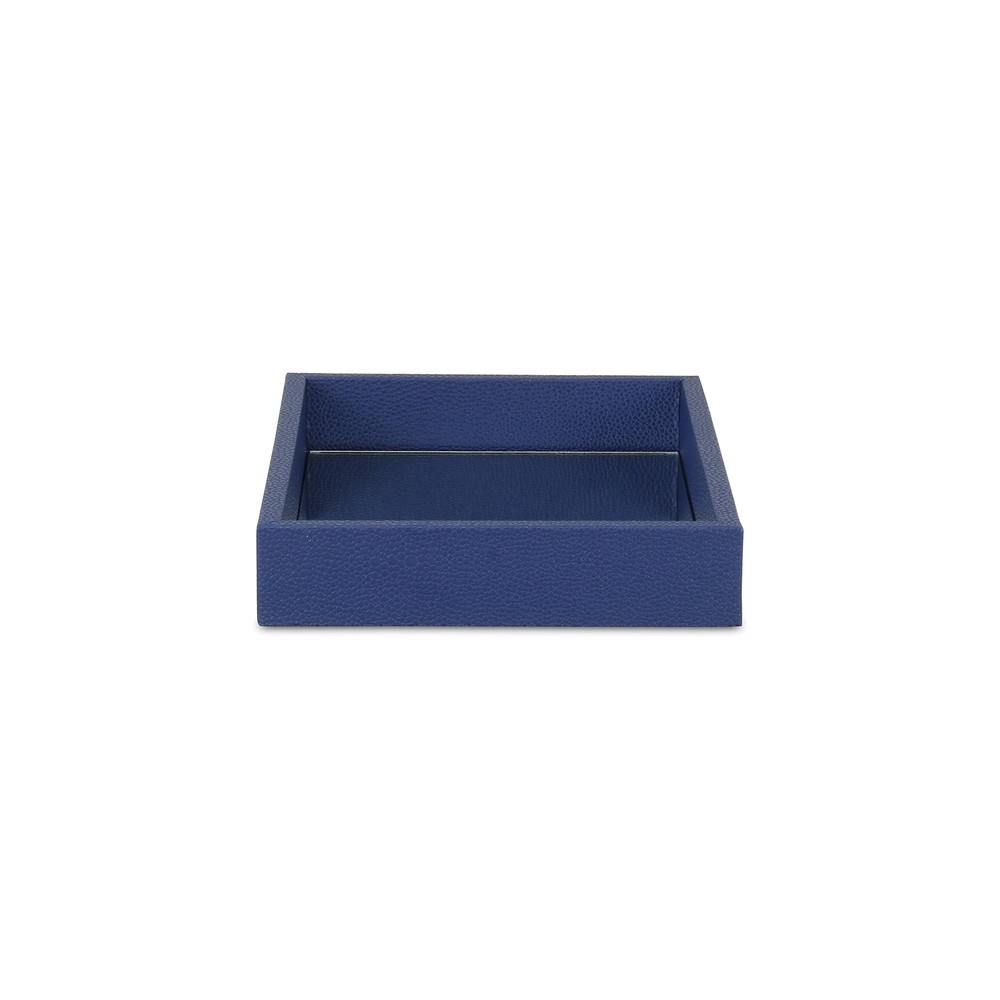 10 Navy Blue Rectangular Wood Handmade Tray