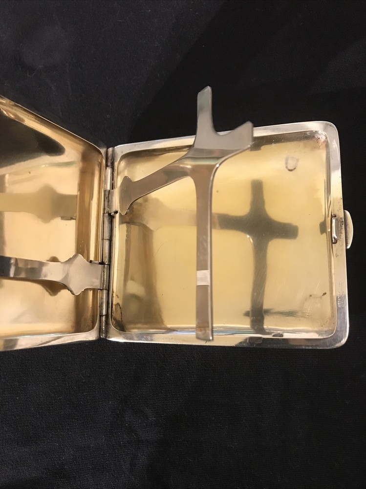 Sterling Silver Cigarette Case Monogram PDH