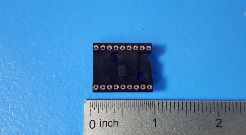 (2 Pieces) IC Socket, IC-618-SGT, SAMTEC, 18 PIN, SCREW MOUNT DIP, 0.6'