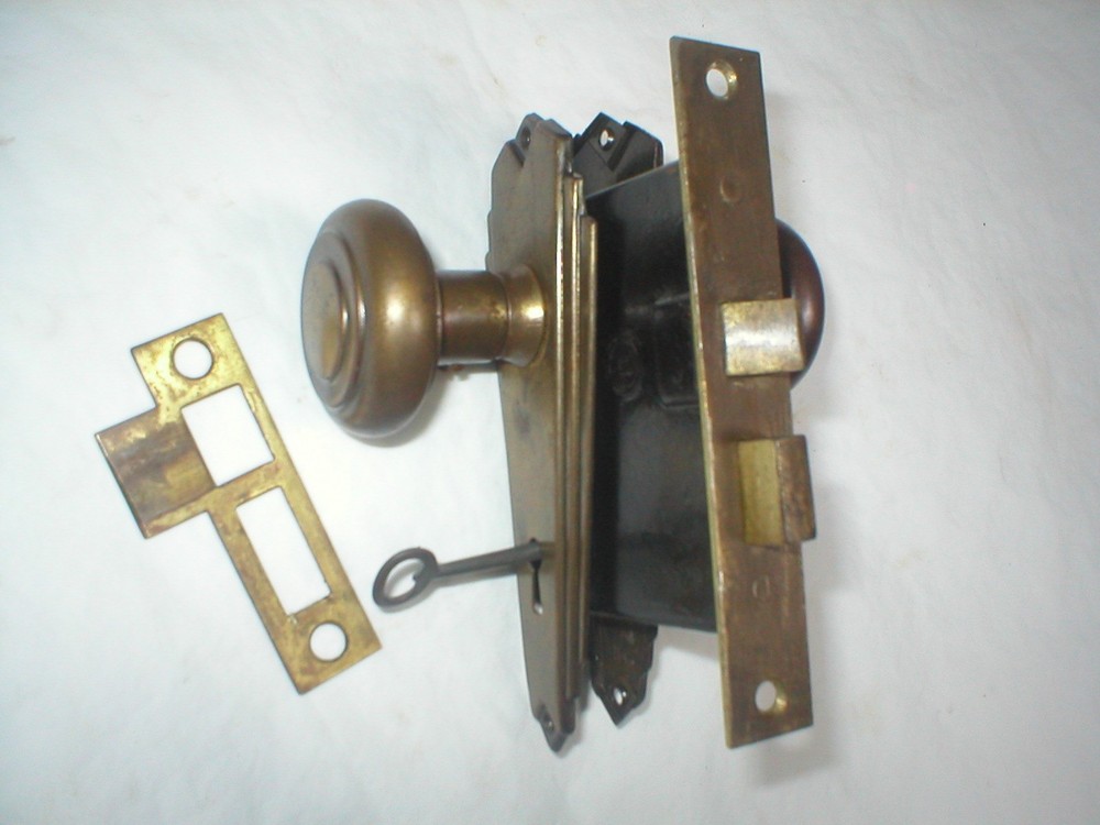 Antique Art Deco Door Hardware Set