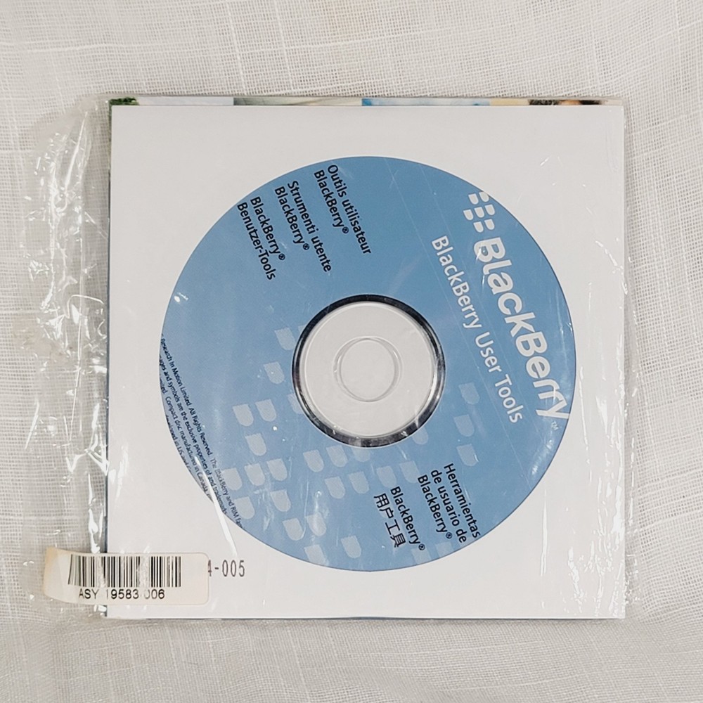 Blackberry Pearl 8130 User Tools Software Windows Computer PC CD-ROM 2006 Disc