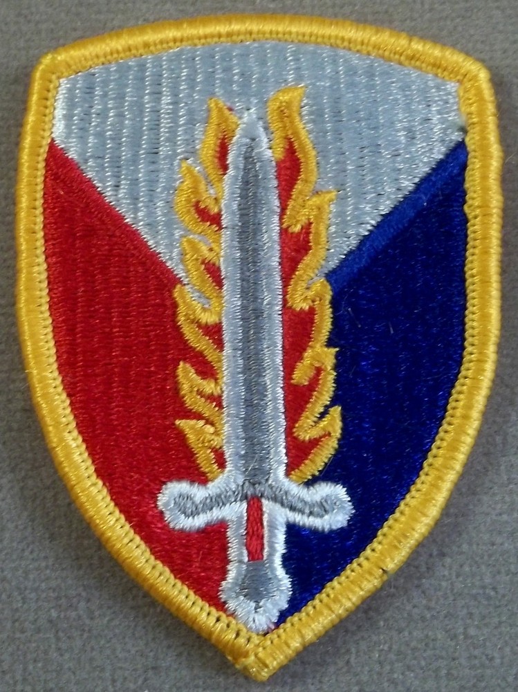 US Army 409th Support Brigade Full Color Merrowed Edge Patch