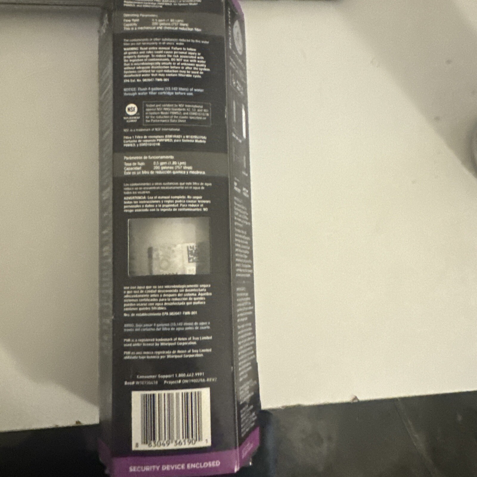 EveryDrop by Whirlpool Refrigerator Water Filter 1 EDR1RXD1 Pack of 1