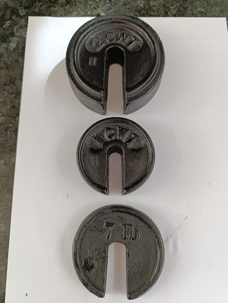 3 X VINTAGE  SCALE WEIGHTS