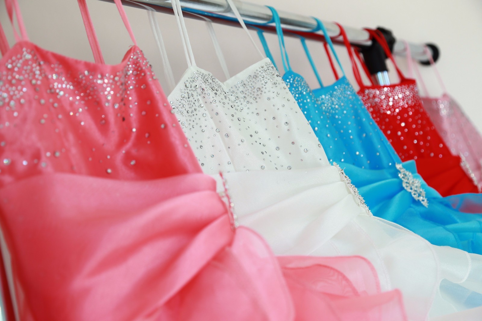 Organza Pleated Ruffled Flower girl dress Junior Bridesmaid Christmas Pageant