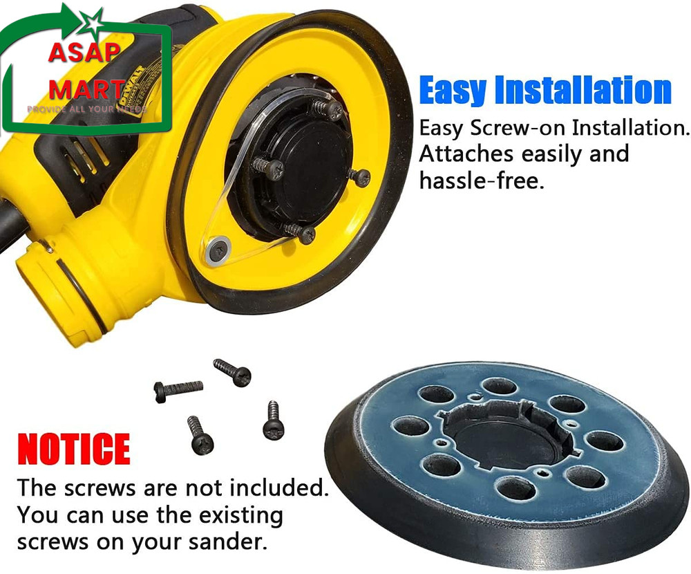 5" 8 Hole Hook and Loop Replacement Sander Pad for Dewalt Random Orbital Sander,