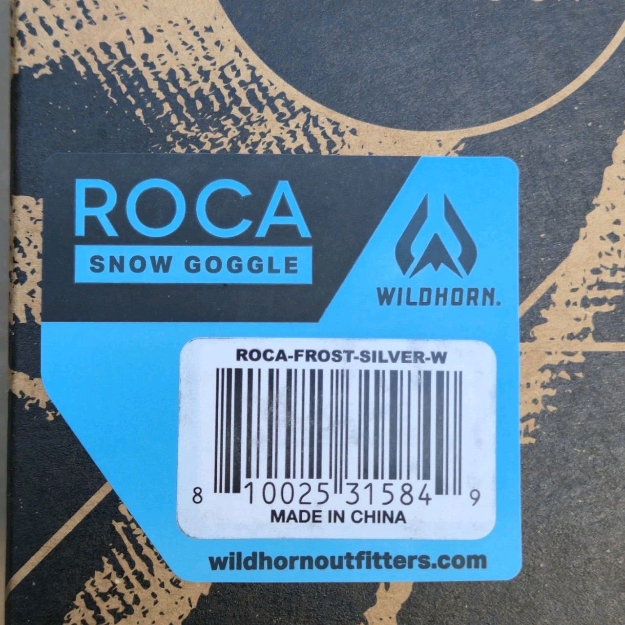 Wildhorn ROCA SNOW GOGGLE/ SKI AND SNOWBOARD GOGGLES. ROCA-FROST-SILVER-W.