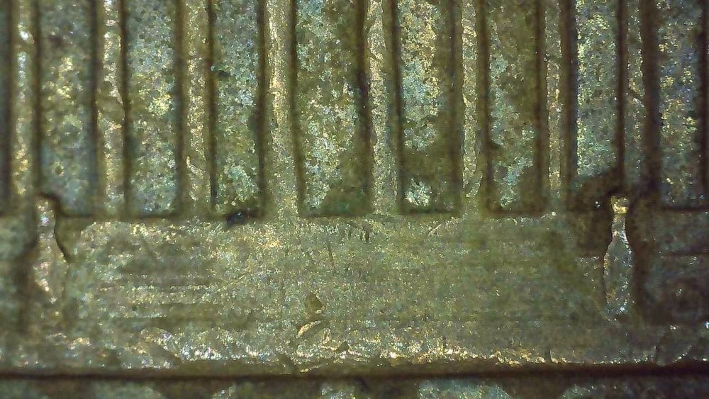 1969 D Lincoln Penny error floating roof, missing FG