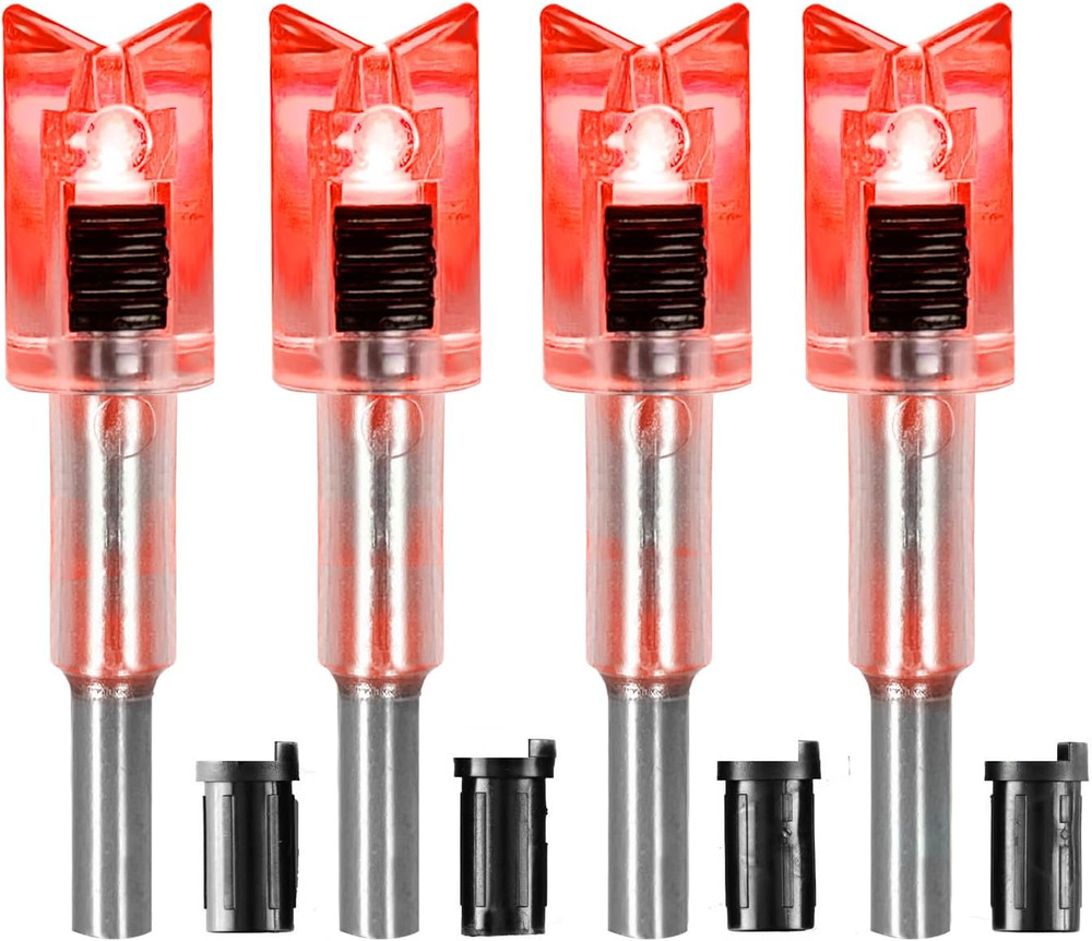 Crossbow Lighted Nock with On/Off Switch 4 Pack