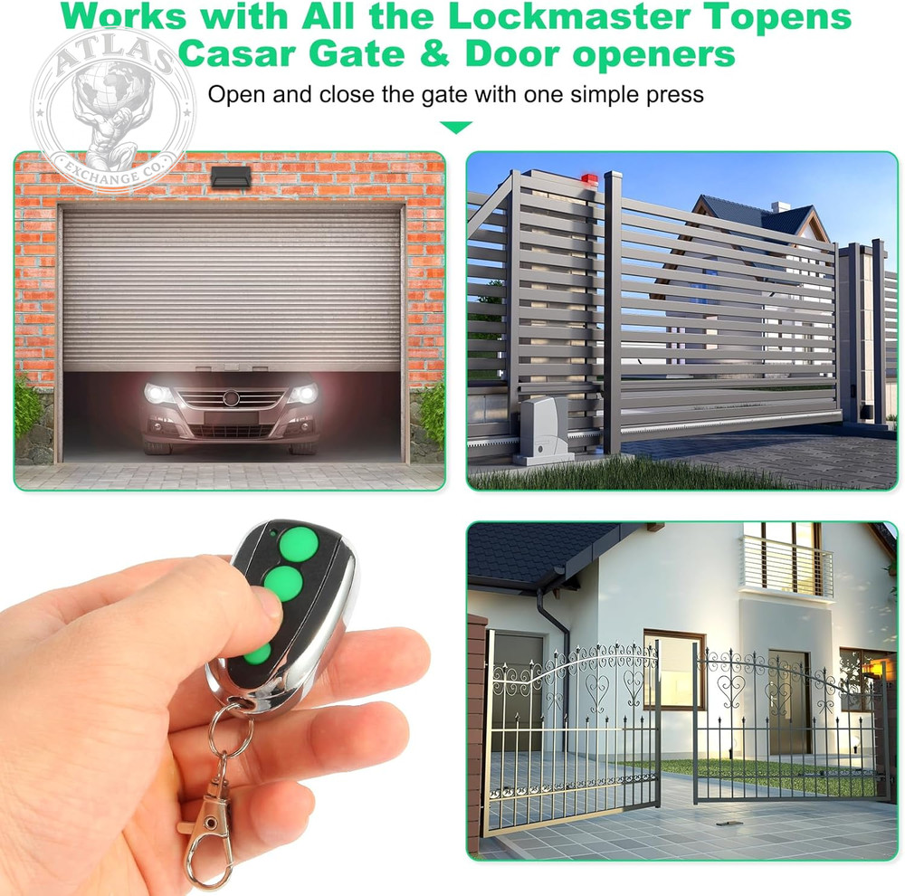 M12 Remote Control Transmitter 433.92 Mhz for Automatic Swing Sliding Gate, Comp