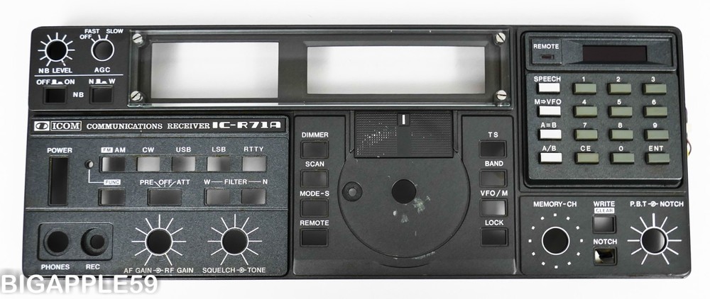 Icom IC-R71A Receiver Front Panel w/ Keypad  #3