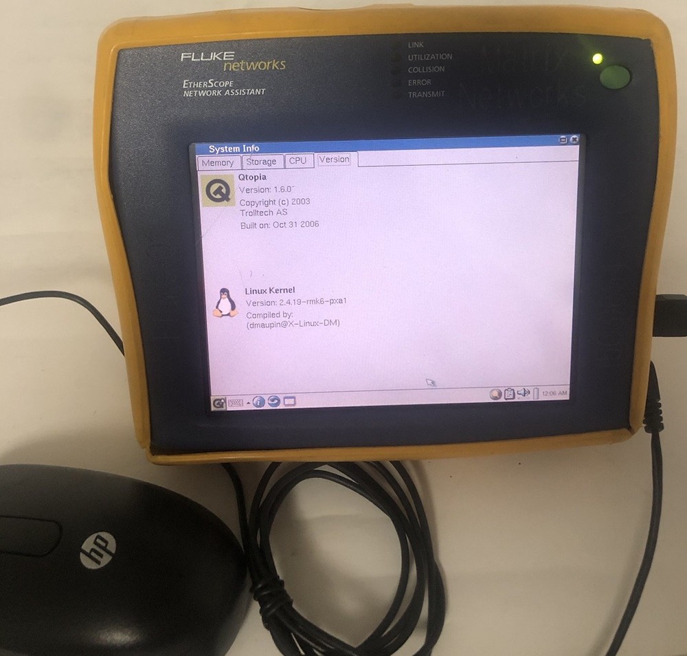 Fluke EtherScope Network Assistant-Tested Touchscreen not working,screen cracked