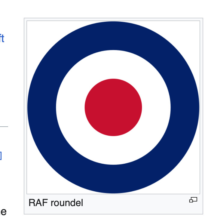 ORIGINAL VINTAGE ROYAL AIR FORCE RONDEL TARGET BACKLIT TABLE CLOCK, WORKING
