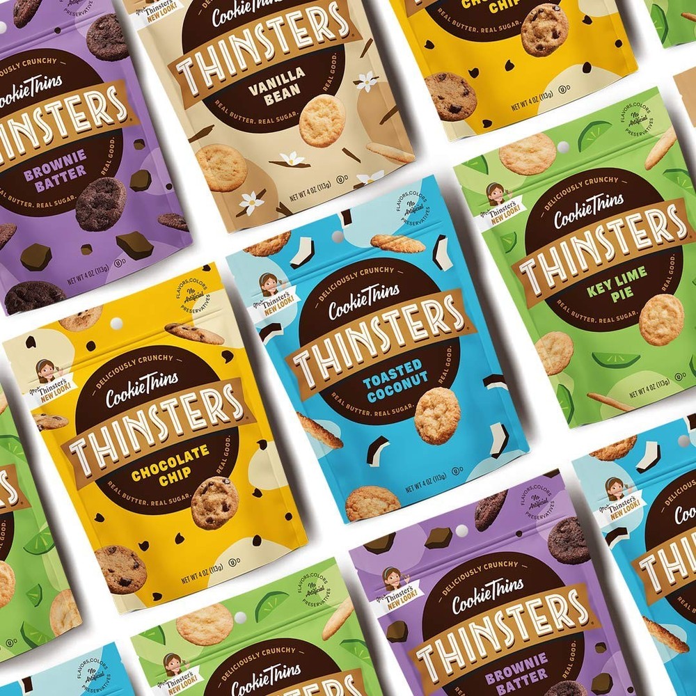 Thinsters Cookies, Vanilla Bean Cookie Thins, 4 oz Pack