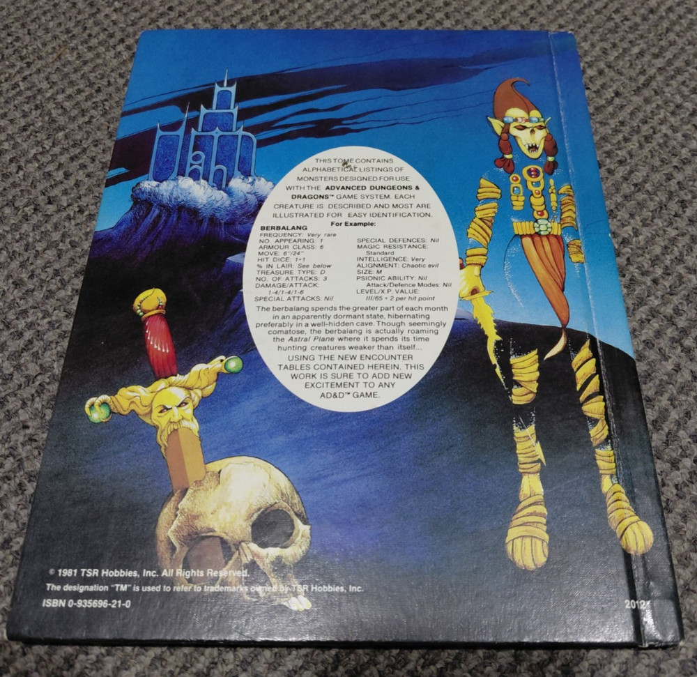 Fiend Folio - AD&D Advanced Dungeons & Dragons - TSR 2012