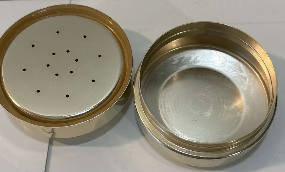 Vintage Versace Finishing Powder Tin. Empty.