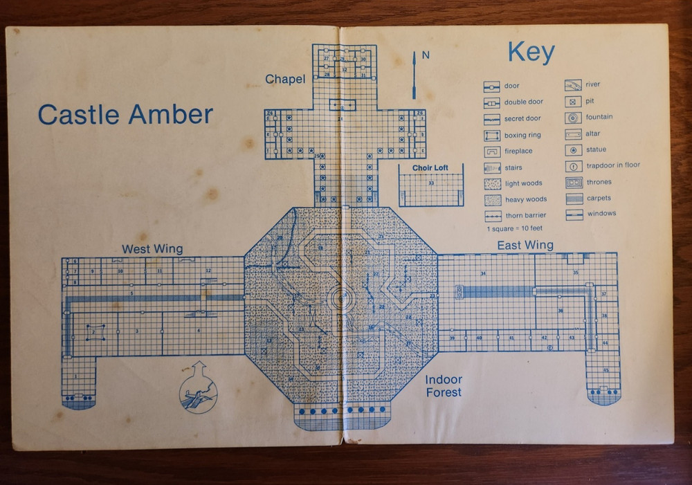 X2 Castle Amber module adventure D&D TSR Basic Dungeons & Dragons BECMI