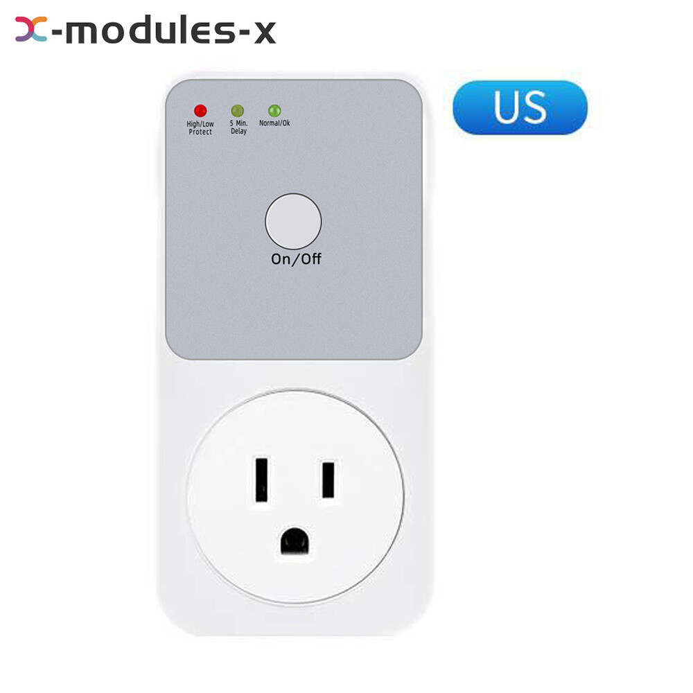 Automatic Voltage Protector AC 220V Power Surge Safe Protector Socket Switcher