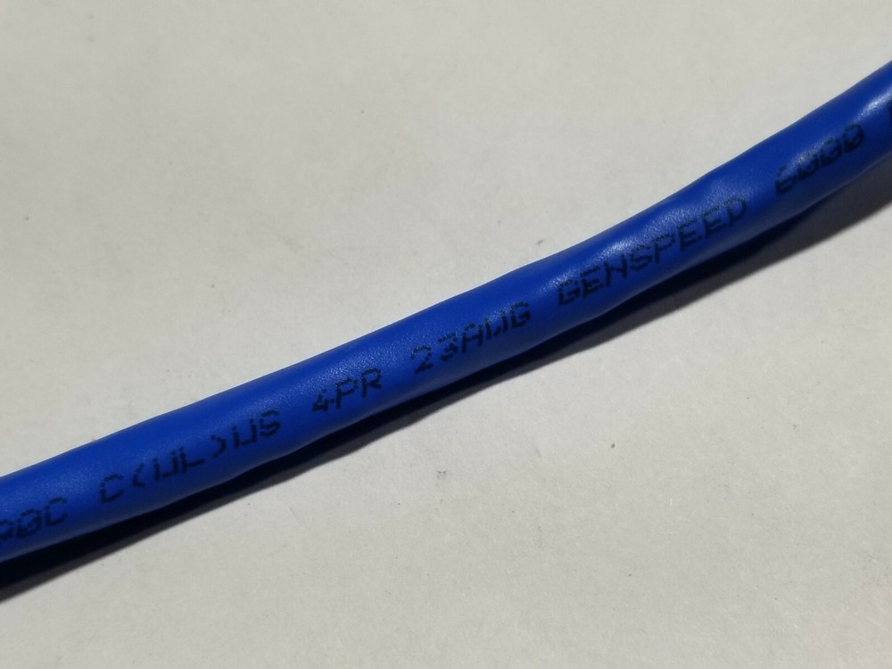 General Cable GenSPEED 6000E 23/4P Cat6E Network Cable CMP-LP Plenum Blue /100ft