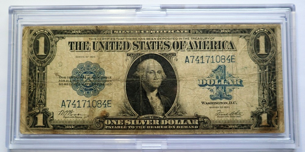 1923 $1 SILVER CERTIFICATE US LARGE NOTE