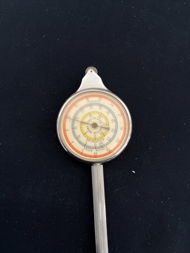 Vintage Map Measures ,Magnetic Compass And Automatic Pencil