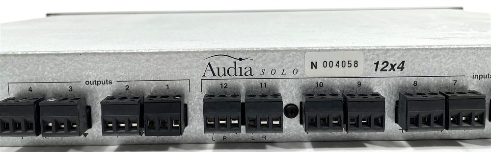 Biamp Audia Solo 12x4 Channel Rackmount Audio Processor