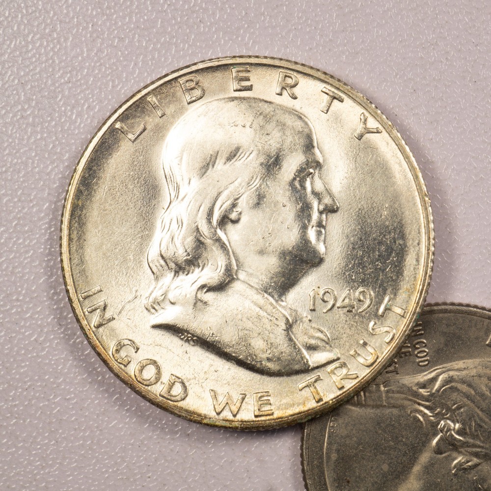 1949-S Franklin Half Dollar - Key Date - AU!