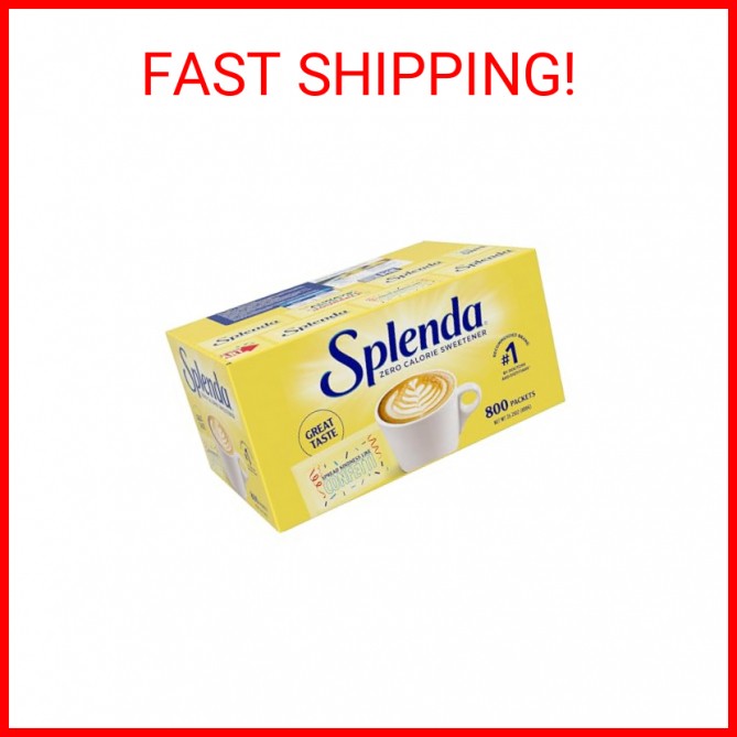 SPLENDA Zero Calorie Sweetener Value Pack, 800 Count Packets