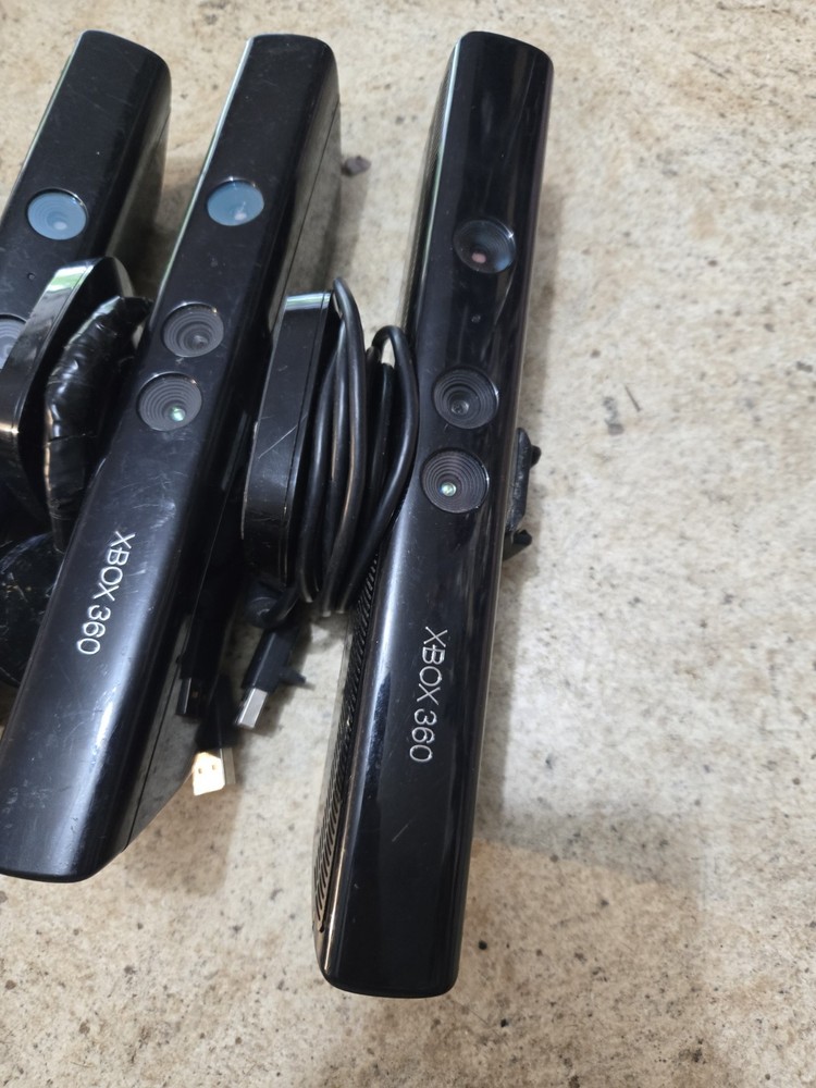 3 Microsoft Xbox 360 Kinect Sensor Bars & 60GB Hard Drive Used & Untested Bundle
