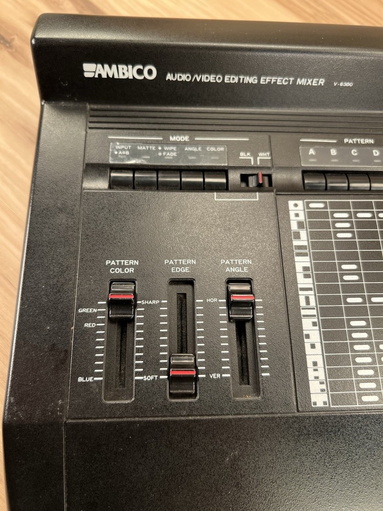 Ambico Audio/Video Editing Effects Mixer Model V-6300 Untested - Powers On