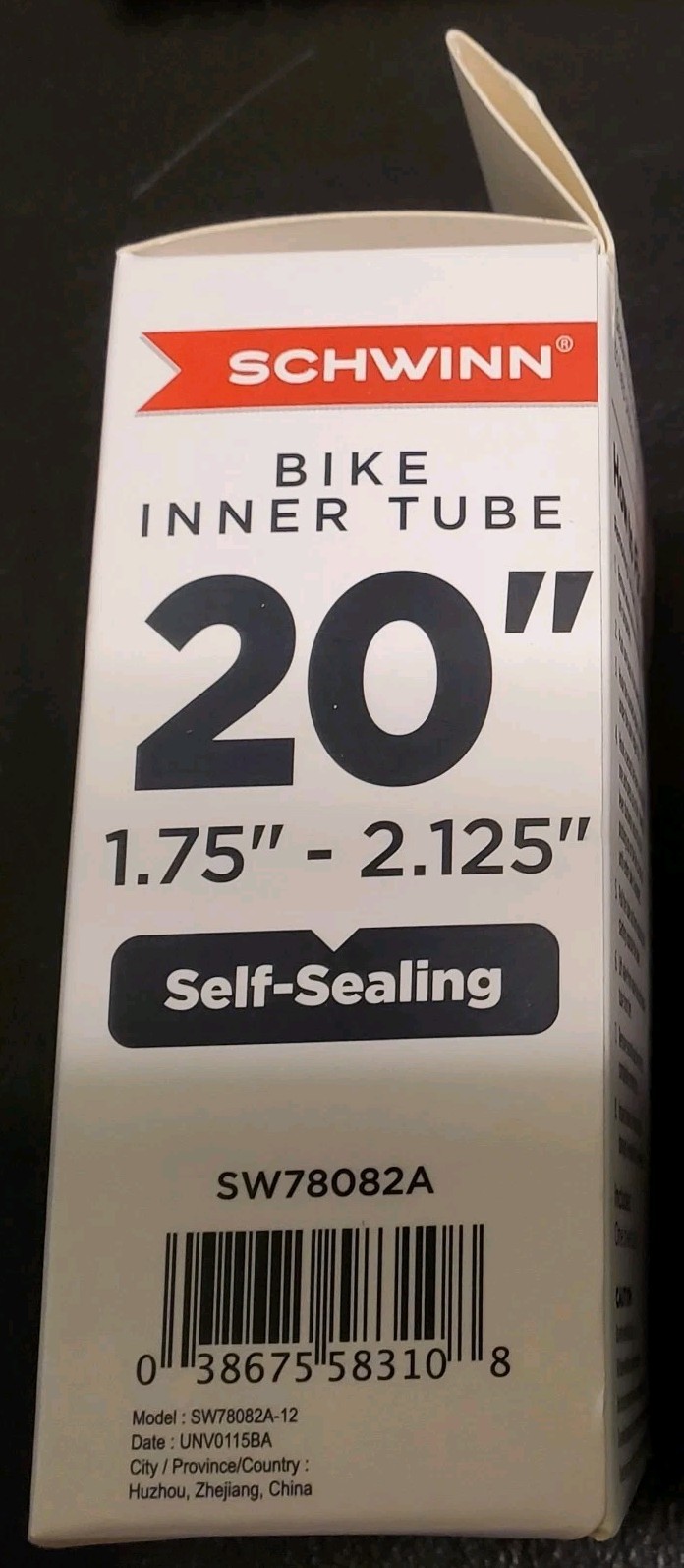 Schwinn 20" Inch Inner Tube 1.75 - 2.125 Bike Tires Self Seal - NEW - QTY AVAIL