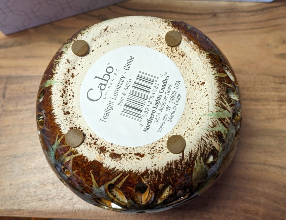 Cabo Hand Glazed Ceramic Tealight Holder