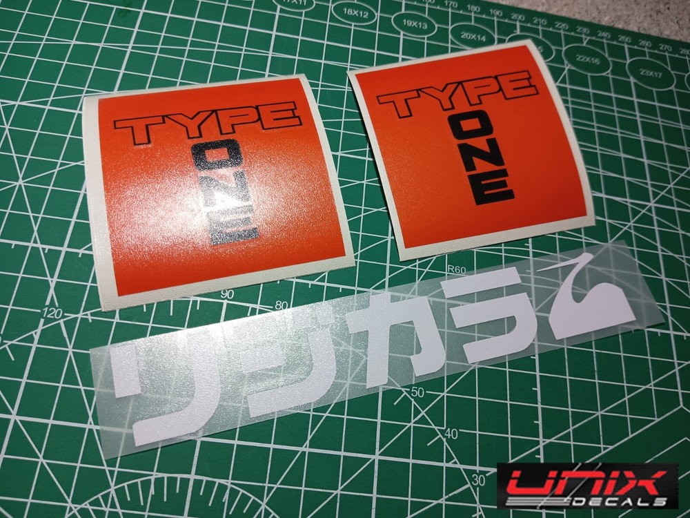 Type One Spoon Decals 2PCS