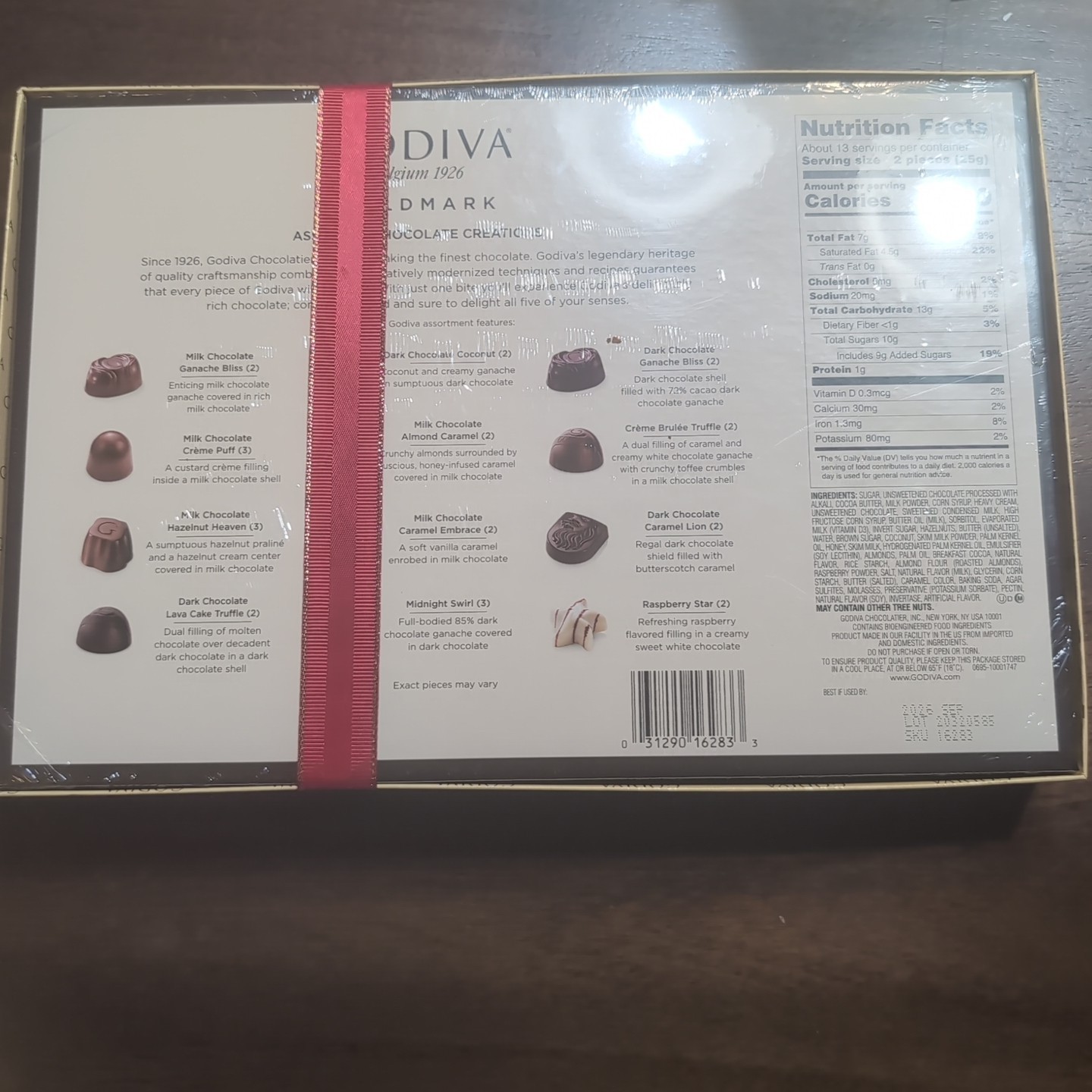 Godiva Belgium Goldmark Assorted Chocolate Creations Gift Box 11.3 oz, Exp 09/26